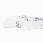 Sferra Tralcio White & Sea Queen/Full Flat Sheet - 96x114"