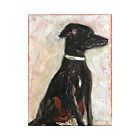 Shelter Pet Black Dog Card