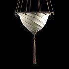 Silk Lamp Suspended 14" Samarkanda Plain