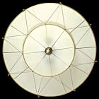 Silk Lamp Suspended 33" Scheherazade 2-Tier Plain