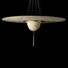 Silk Lamp Suspended 48" Samarkanda Deco Disc