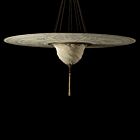 Silk Lamp Suspended 48" Samarkanda Serpentine Disc