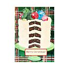 Stationery Merry Christmas Tartan Cake Card