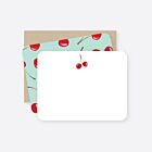 Stationery Notecard Set/8 Sweet Cherries