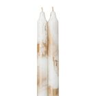 Taper 2/Pack Pure White & Gold