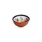 Terracotta Dip Bowl Blue & White