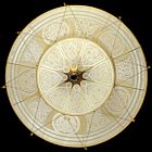 Silk Lamp Suspended 33" Scheherazade 2-Tier Geometric