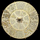 Silk Lamp Suspended 33" Scheherazade 2-Tier Herbarium