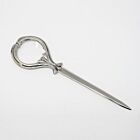 Vintage Pewter Letter Opener with Magnifying Glass