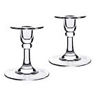 WYC Glass Classic Candlesticks Pair