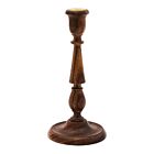 Wood Candlestick Valori Black Siris