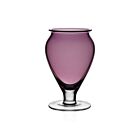 WYC Glass Amethyst Footed Vase