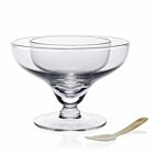 WYC Glass Caviar Server & Spoon Caspia