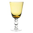 WYC Glass Fanny Goblet Amber