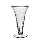 WYC Glass Fern Footed Vase 8"