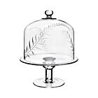 WYC Glass Jasmine Cake Stand with Dome Tall