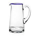WYC Glass Siena Pitcher Blue