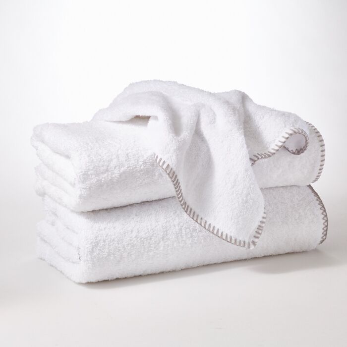 Carrara Horse White Towel Collection