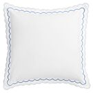 Matouk India Azure Euro Sham - 27x27