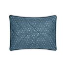 Matouk Levi Prussian Blue Quilted Boudoir Sham - 12x16