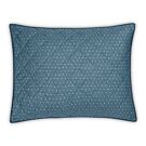 Matouk Levi Prussian Blue Quilted King Sham - 21x36