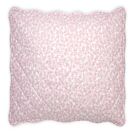 Matouk Margot Blush Quilted Euro Sham - 27x27