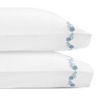 Matouk Daphne Hazy Blue Standard Pillowcase/Pair - 21x32