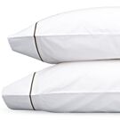 Matouk Essex Charcoal Standard Pillowcase/Pair - 21x32