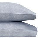 Matouk Jasper Steel Blue Standard Pillowcase/Pair - 21x32