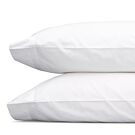 Matouk Lowell White & White Standard Pillowcase/Pair - 21x33