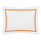 Matouk Lowell White & Tangerine King Pillowcase/Single - 21x41