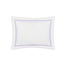 Matouk Lowell White & Violet Boudoir Sham - 12x16