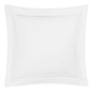 Matouk Lowell White & White Euro Sham - 27x27