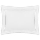 Matouk Lowell White & White King Sham - 21x36