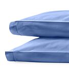 Matouk Luca Satin Stitch Azure Standard Pillowcase/Pair - 21x32