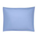 Matouk Luca Satin Stitch Azure Standard Sham - 21x27