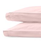 Matouk Luca Satin Stitch Blush Standard Pillowcase/Pair - 21x32