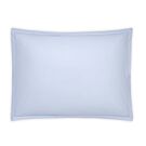 Matouk Luca Satin Stitch Sky Standard Sham - 21x27