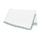 Matouk Stella Green Queen/Full Flat Sheet - 96x112