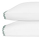 Matouk Stella Green Standard Pillowcase/Pair - 21x32
