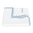 Matouk Stella Hazy Blue Queen/Full Flat Sheet - 90x96