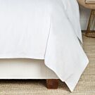 Sferra Simply Celeste White Queen/Full Duvet Cover - 88x92