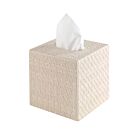 Bodrum Wicker White Tissue Box