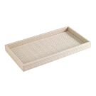 Bodrum Wicker White Vanity Tray