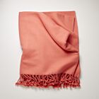 4-Ply Cashmere Throw Deep Sea Coral