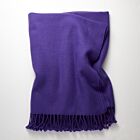 4-Ply Zig Zag Cashmere Throw Ultra Violet