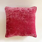 Anke Drechsel Silk Velvet Pillow Metril Poppy 20"
