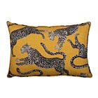 Ardmore Cheetah Kings Gold Linen Pillow 24x16"