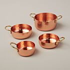Artisan Measuring Cup Set/4 Hammered Copper 