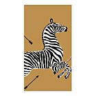 Caspari Paper Guest Towel Napkin Pack/15 Zebras Gold